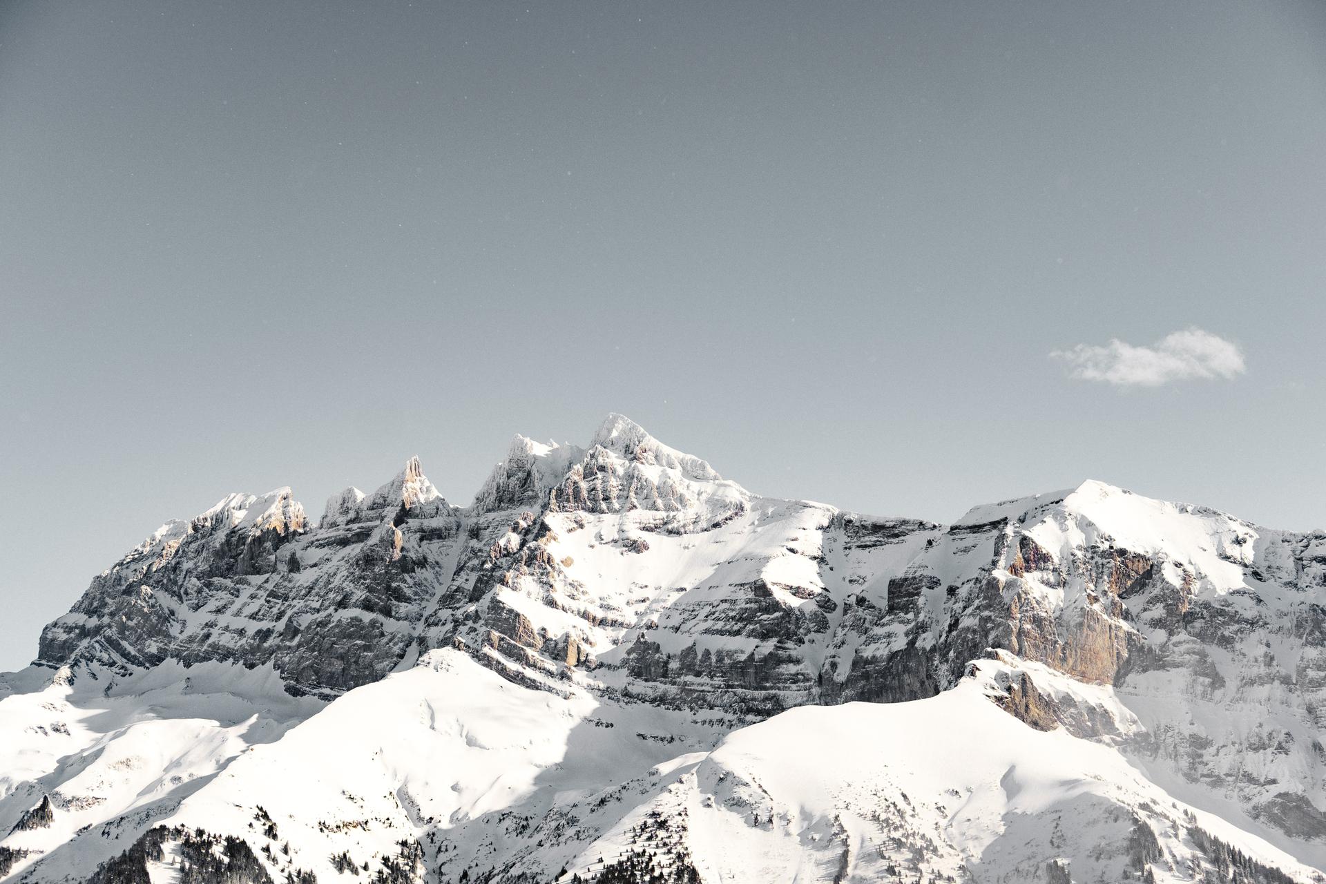 Champery Mountain ski landscape