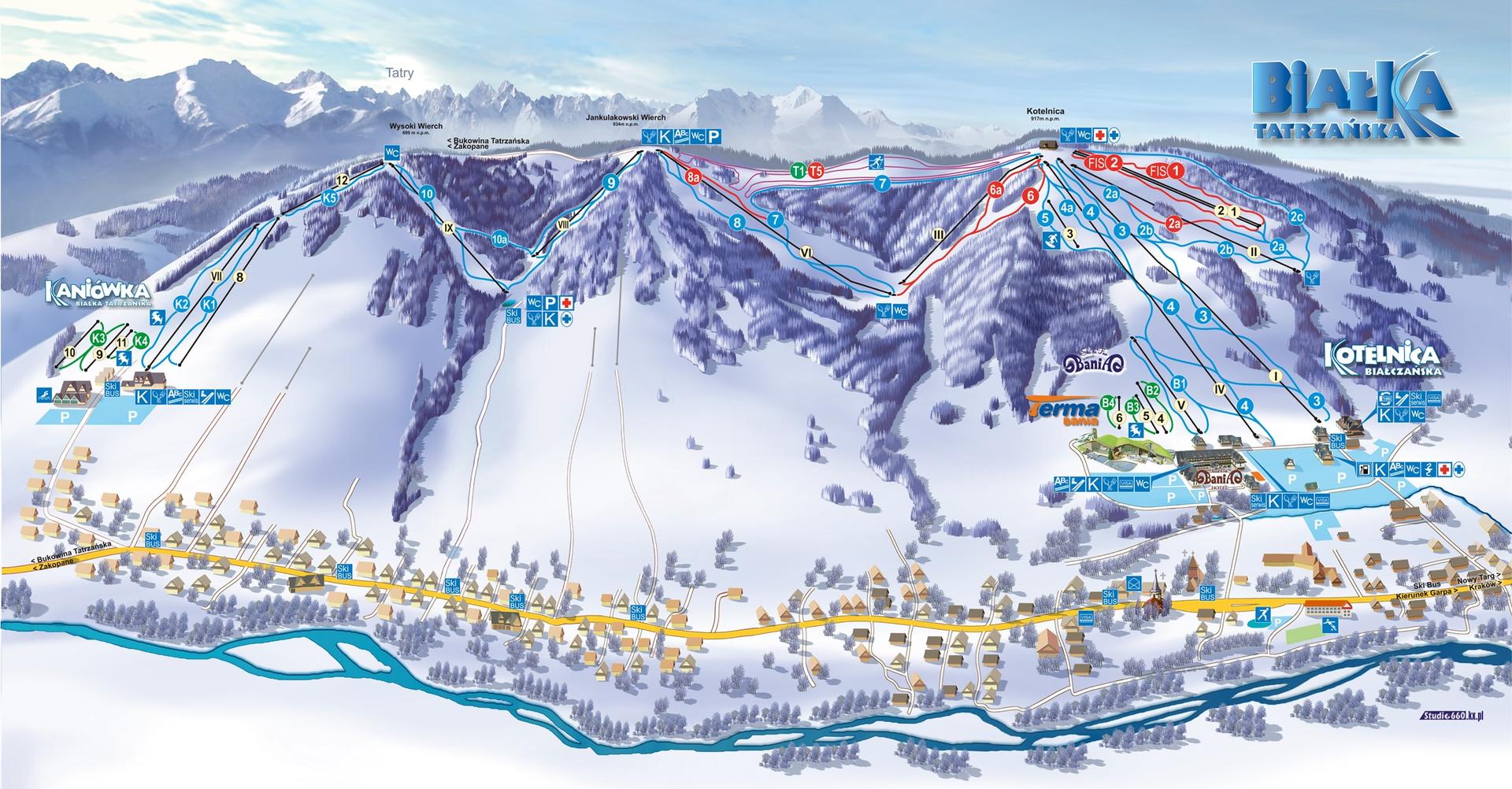 Kotelnica ski map